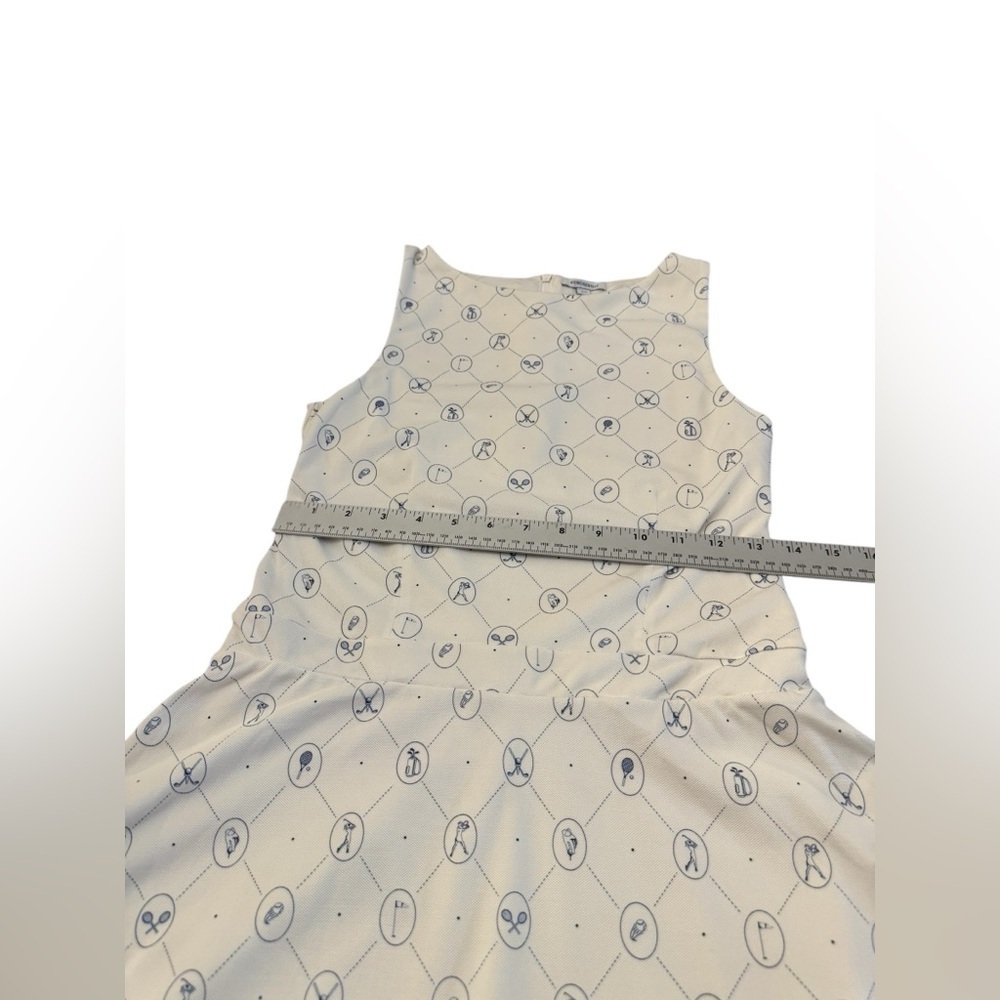 WeWoreWhat Boatneck Tennis Dress Off White Blue Small - Picture 15 of 15